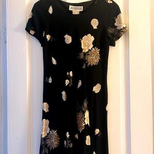 90s vintage shells and plants mini dress fall grunge